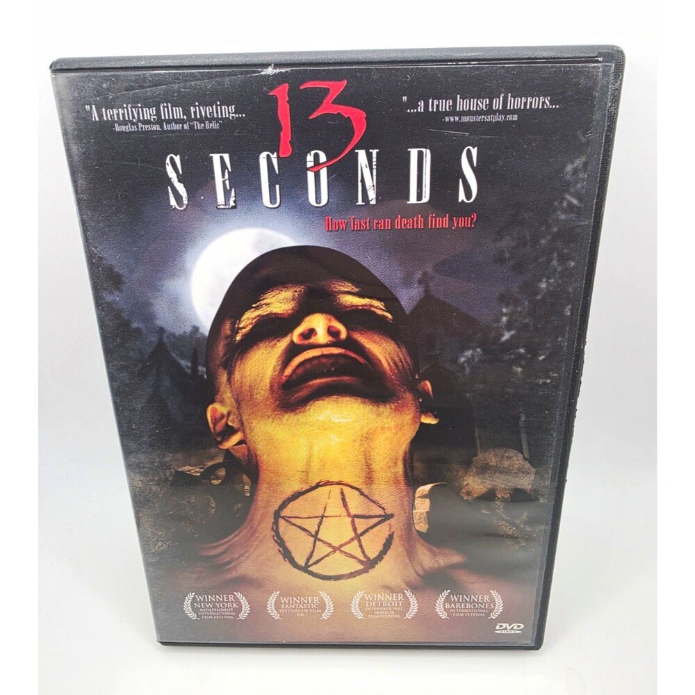 13 Seconds DVD 2004 Original Horror Gore Jeff Thomas Rare Early Edition